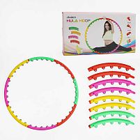 Обруч масажний C 68890 розбірна конструкція, 40 магнітних масажних кульок, діаметр: 100см, в коробці