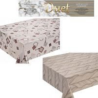Скатертина-клейонка ПВХ без основи двостороння Duet 1.37*20м Stenson MA-6021
