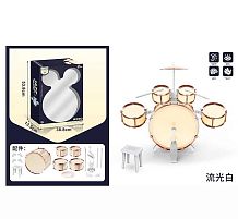 Барабанна установка XBL 773-18 5 барабанів, діаметри: 35 см, 20 см, 16 см, 12 см, тарілка, палички, педаль, стілець, в коробці