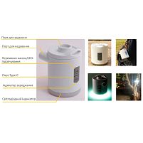 Насос електричний Intex 66647 «QuickFill ™» USB200R (LiIon акк. 3,7В, 200 л/хв, 2 насадеки, карабін, сумка, надування/здування)