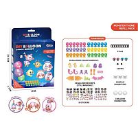 Запаска для гри T 322 кульки, наліпки, оченята, аксесуари, в коробці