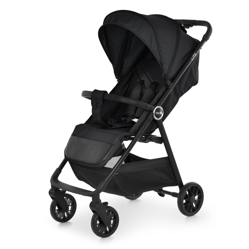 Коляска дитяча прогулянкова Bambi M 6317 Black (розкладена: 45,5*80*102 см, складена: 36*46,5*69 см, колеса: передні 6"/задні 6,7"/PU, до 22 кг)