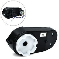 Рульовий редуктор для дитячого електромобіля в зборі з мотором Bambi Racer M 4972-ST GEAR (12V, 5500RPM, вісь: Ø10 мм, ↔17 см)