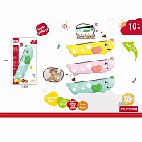 Гармоніка 368-34 3 кольори, "Песик", довжина 16 см, на листі, ВИДАЄТЬСЯ МІКС ВИДІВ