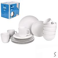 Набір столового посуду 16пр/наб (тарілка 26+20см, супниця 14см, чашка 420мл) Stenson MC5572