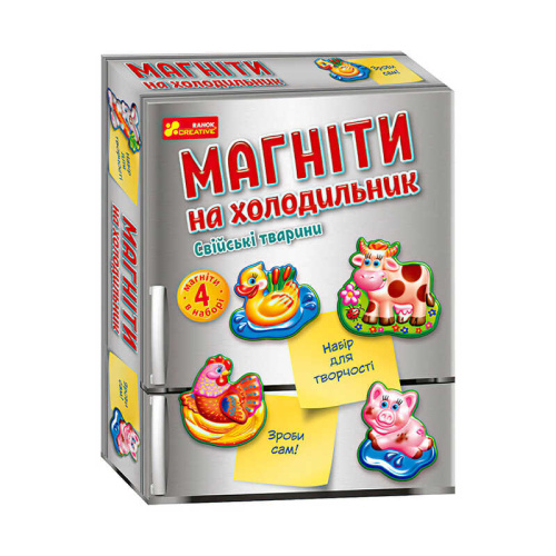 Магніти на холодильник. Свійські тварини ЧУДИК 10100633У "Ранок"