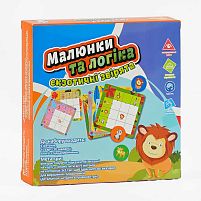 Настільна гра "Малюнки та логіка - Екзотичні звірята" UKB-B 0029 "4FUN Game Club" українською мовою, в коробці