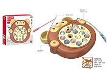 Риболовля 104 C “Ведмедик”, ігрове поле обертається, 15 рибок, 2 вудки, мелодія, від батарейок, в коробці
