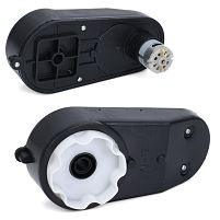 Редуктор колеса в зборі з мотором для дитячого електромобіля Bambi Racer M 6269-GEAR BOX (12V, rpm6000, отвір під вісь: Ø10 мм, ↔17 см)