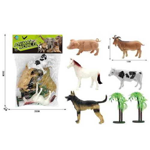 Набір тварин CL 04-58 5 тварин, в пакеті