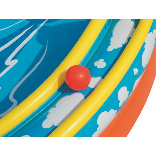 Дитячий надувний ігровий центр BestWay 53069 «Вулкан» (Водна гірка з басейном, фонтаном та м'ячиками, 104*265*265 см.) фото 7