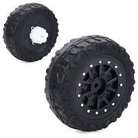 Колесо для дитячого електромобіля Bambi Racer JS330-EVA WHEEL (заднє та переднє однакові, Ø24 см, ↔8 см, EVA, адаптер під редуктор)