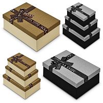 Коробка подарункова "Miss you" 3шт/наб 23*16*10/21*14*8/19*12*7см Stenson R33277G