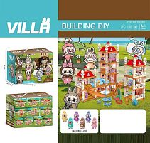 Будиночок 111-482 H герой, підсвічування, 3 режими, 2 фігурки, песик, ліжко, столик, стільчики, меблі, в коробці