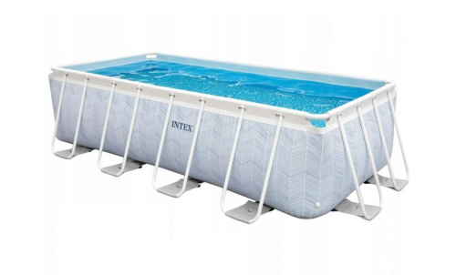 Каркасний басейн Intex 26780 (100*200*400 см., об'єм: 6836 л., картриджний фільтр-насос: 2006 л/год, драбина, серія: Prism Frame) фото 3