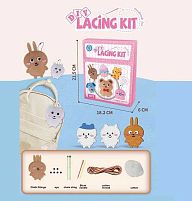 Поший сам L 568 фетрові заготівки, нитки, 2 пластикові голки, наповнювач: вата, очі, ланцюжки, в коробці