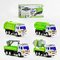 Спецтехніка 777-112 4 види, звук, підсвічування, колесо вільного ходу, в коробці