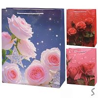 Пакет подарунковий паперовий L "Roses" 31*40*12см Stenson R34448-L
