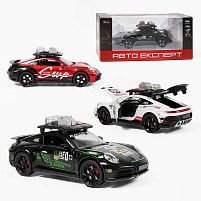 Машинка TX 30693 "Авто Експерт", 3 види, металопластик, масштаб 1:22, світло, звук, інерція, відчиняються двері, багажник та капот, в коробці,