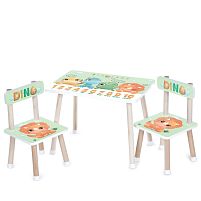 Дитячий столик Bambi M 501-31 «Діно» (стіл 40*44,5*60 см, 2 стільця 28,5*28,5*51 см)