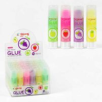 Клей-олівець С 62079 ЦІНА ЗА 30 ШТУК В БЛОЦІ, різнокольоровий, 9 грамів