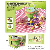 Набір продуктів 20 V 02 27 елементів, кошик з ручкою, наліпки, в коробці