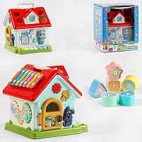 Музичний будиночок 49682 "TK Group", ОЗВУЧУВАННЯ УКРАЇНСЬКОЮ МОВОЮ, сортер, алфавіт, пісні, цифри, ксилофон, шестерні, в коробці