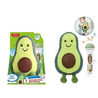 Караоке 1960 “Авокадо”, м’яка іграшка, запис та відтворювання голосу, музика, регулювання гучності, на батарейках, в коробці