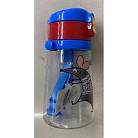 Пляшка-поїлка дитяча з трубочкою/ремінцем 450мл Stenson (R90076)