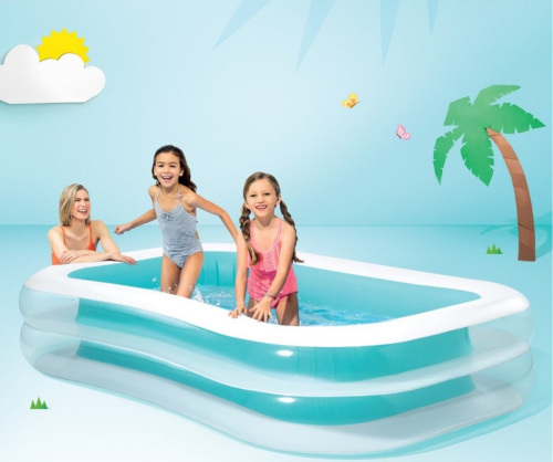 Дитячий надувний басейн «Сімейний» Intex 56483 (56*175*262 см., об'єм: 770 л.) фото 2