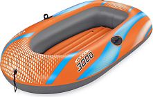 Човен надувний Bestway 61144 NE «Hydro Force Kondor 3000 Raft» (122*212 см, сімейний, гребний, двомісний, двокамерний, надувне дно, до 186 кг.)