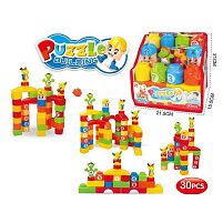 Конструктор 3026 30 елементів, кумедні фігурки, блоки з цифрами, в сумці