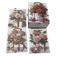 Пакет подарунковий паперовий L "Flowers" 30*41.5*12см Stenson R98415-L