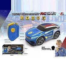 Машина на радіокеруванні R 252 S гумові шини, вбудований акум. 3.7V, USB-кабель, пульт 2.4 GHz, звуки, підсвічування, запис та відтворення голосу