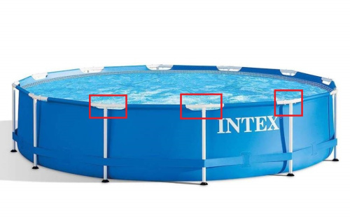 З'єднувач каркаса Intex 12145 (T-подібний, до каркасних круглих басейнів серії Metal Frame Ø366 см*76 см) фото 4