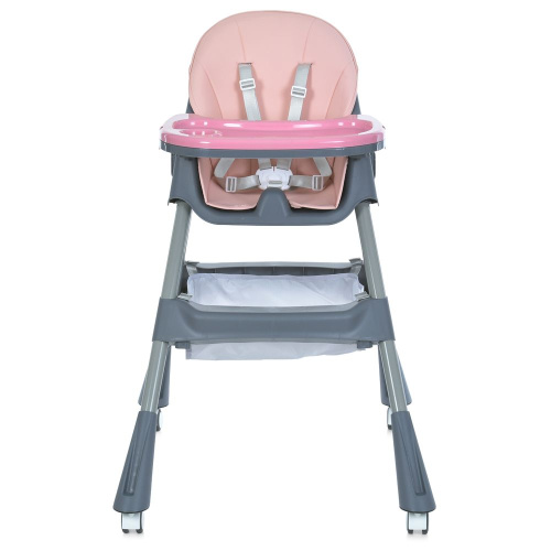 Стільчик для годування Bambi M 5722 Pink (44*60*115 см, 4 колеса Ø5 см, регулювання: стілець 4 п., спинка 3 п., підніжка 3 п., стіл 31*45 см)і фото 6