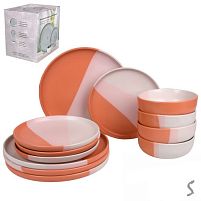 Набір столового посуду 12пр/наб (тарілка 26+19см, супниця 15см) Stenson MC5580-1
