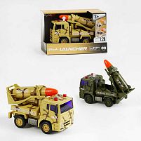 Машина військова WY 440 A / 441 A 2 види, масштаб 1:20, звуки,підсвічування, інерція, рухомі елементи, в коробці