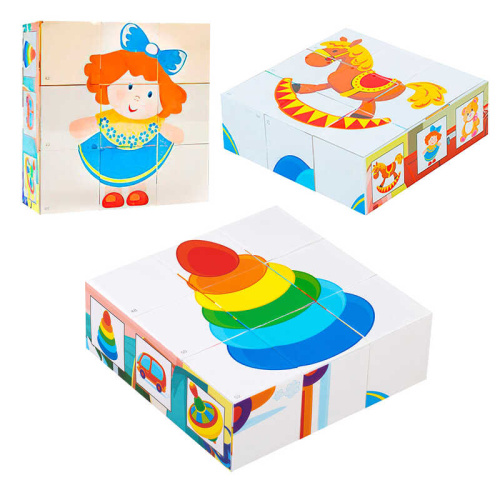 Кубики "Іграшки" 0414 "BAMSIC"