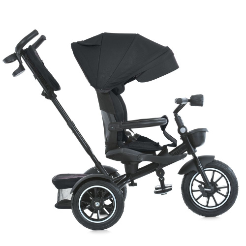 Велосипед дитячий триколісний El Camino ME 1193 Black «MODENA» (колеса: передні Ø10.2"/задні Ø9"/гума, рама: сталь, батьк. ручка, до 30 кг) фото 3