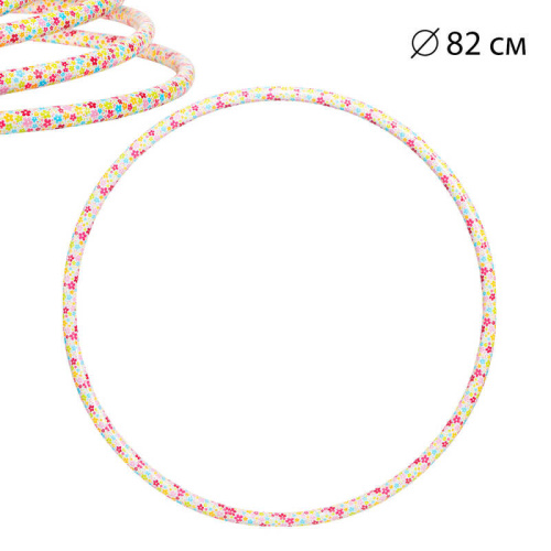 Обруч гімнастичний Bamsic 0193 «Квітонька №3» (Ø82 см)