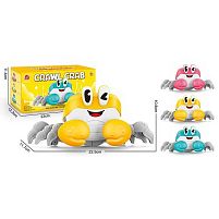 Краб S 003 A 3 кольори, звук, підсвічування, 2 режими роботи, бігає у бік, в коробці, ВИДАЄТЬСЯ ТІЛЬКИ МІКС ВИДІВ