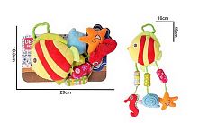 Брязкальце 688 M43 текстильне, мелодія вітру, пискавка, підвіски, кріплення для підвішування, в пакеті