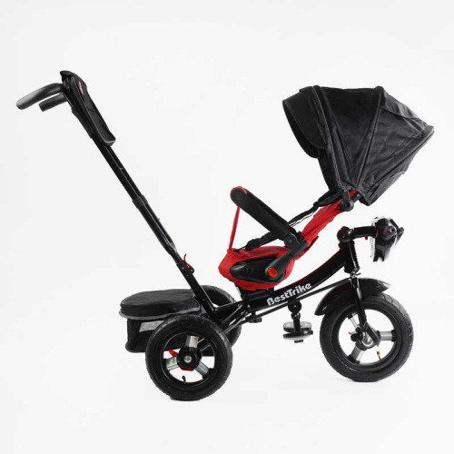 Велосипед дитячий триколісний Best Trike 6088 F – 789-05 (колеса: переднє Ø12"/задні: Ø10"/гума, рама: сталь, батьк. ручка, нахил спинки, до 25 кг) фото 6