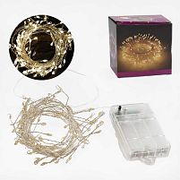 Гірлянда D 36016 3 метри, світлодіодна, жовте світло, від батарейок, 8 режимів, у коробці