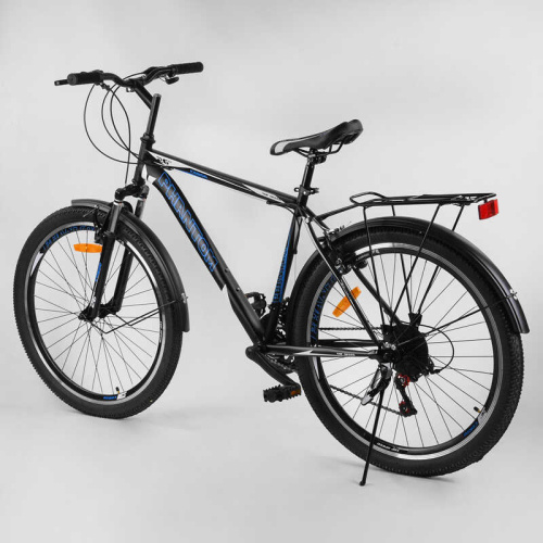 Велосипед Спортивний CORSO «Phantom» 26" дюймів 25664 (1) рама металева, SunRun 21 швидкість, крила, багажник, зібраний на 75% фото 4