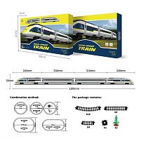 Залізниця 1623 A Штрих=62377 звуки, підсвічування, 4 вагони, в коробці