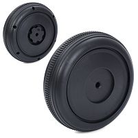 Колесо для дитячого електромотоцикла Bambi Racer M 6298-R-WHEEL (заднє та переднє однакові, Ø20 см, ↔6,5 см, пластик, адаптер під редуктор)