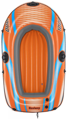 Човен надувний BestWay 61135 «Hydro Force Kondor Elite 1000 Raft» (29*96*162 см, гребний, одномісний, трикамерний, надувне дно, до 80 кг) фото 3