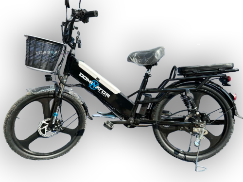 Електровелосипед Dominator PANTHER black (колеса: Ø24", акб: 48V/14Ah/Li-ion, мотор: 500W, пробіг на одному заряді до 45 км, до 35 км/г, чорний) фото 11